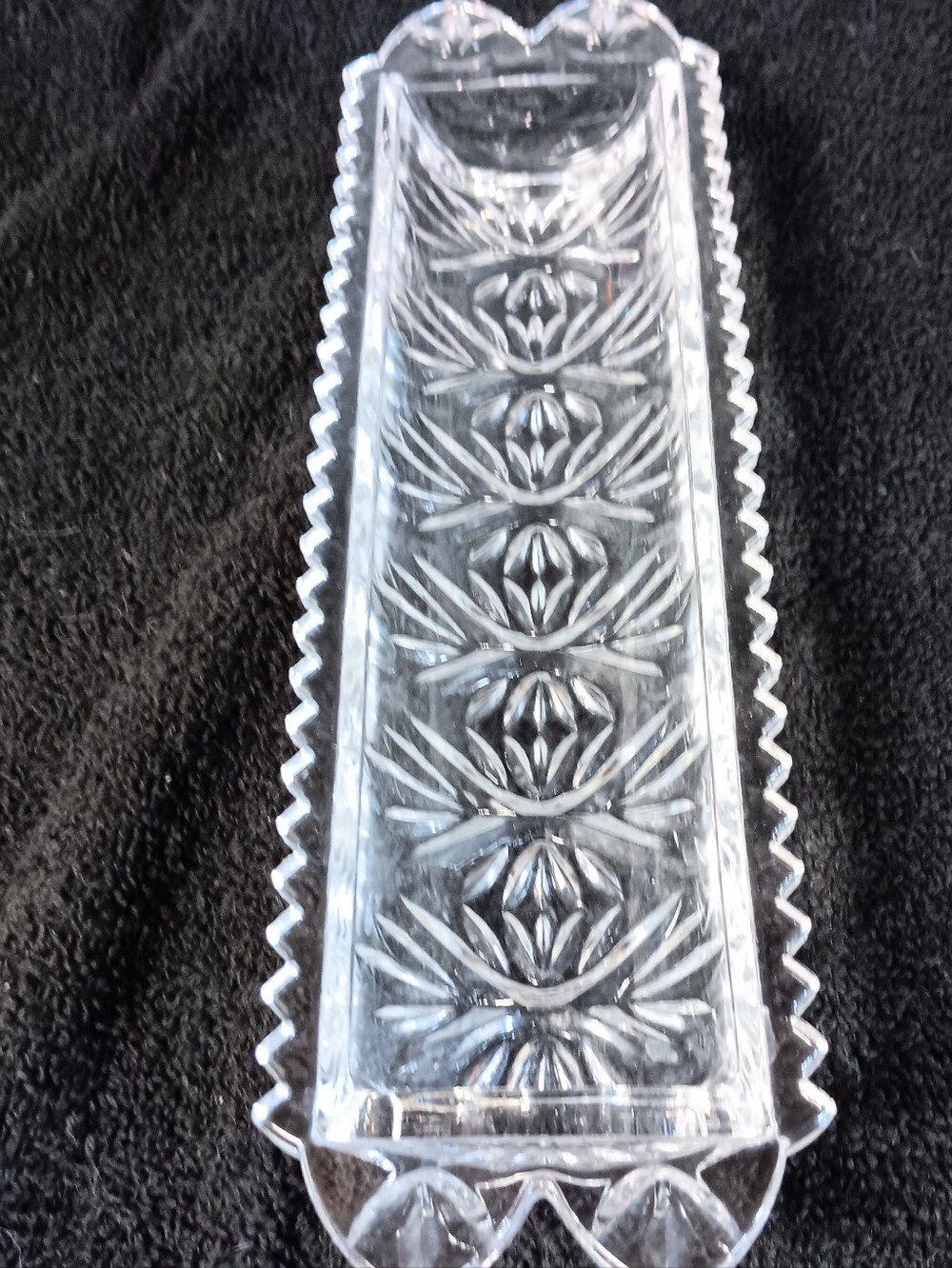 Vintage Fifth Avenue Crystal Ltd Portico Cracker Tray
